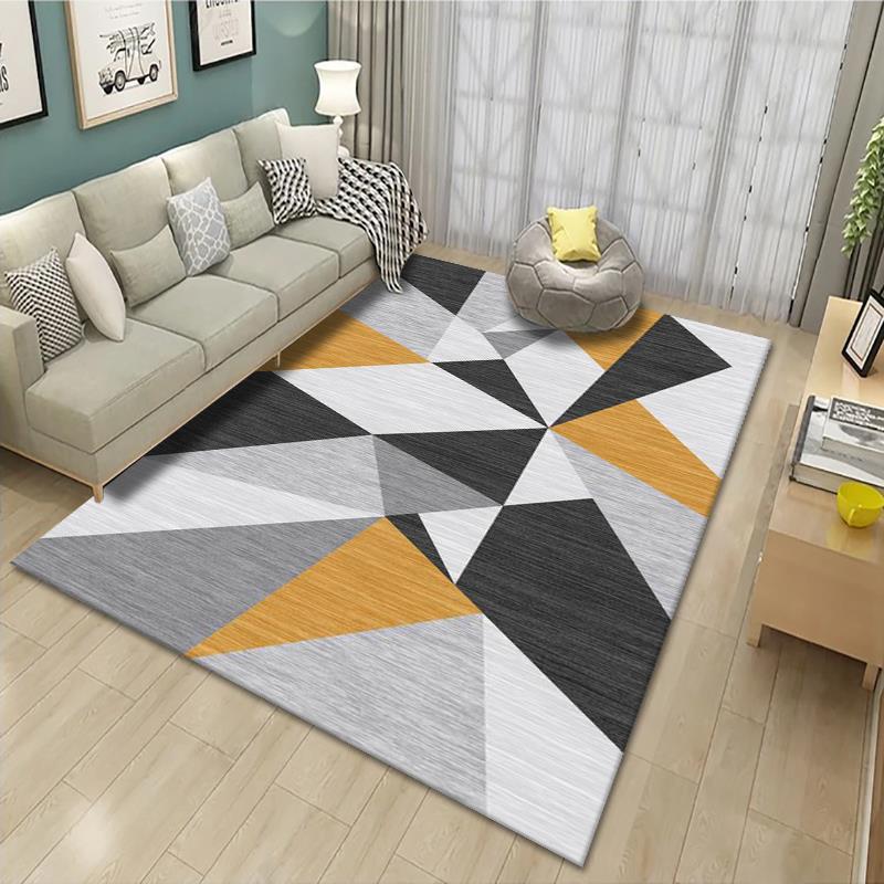 Geometric Patterned Area Rug Bowlift — product view 2