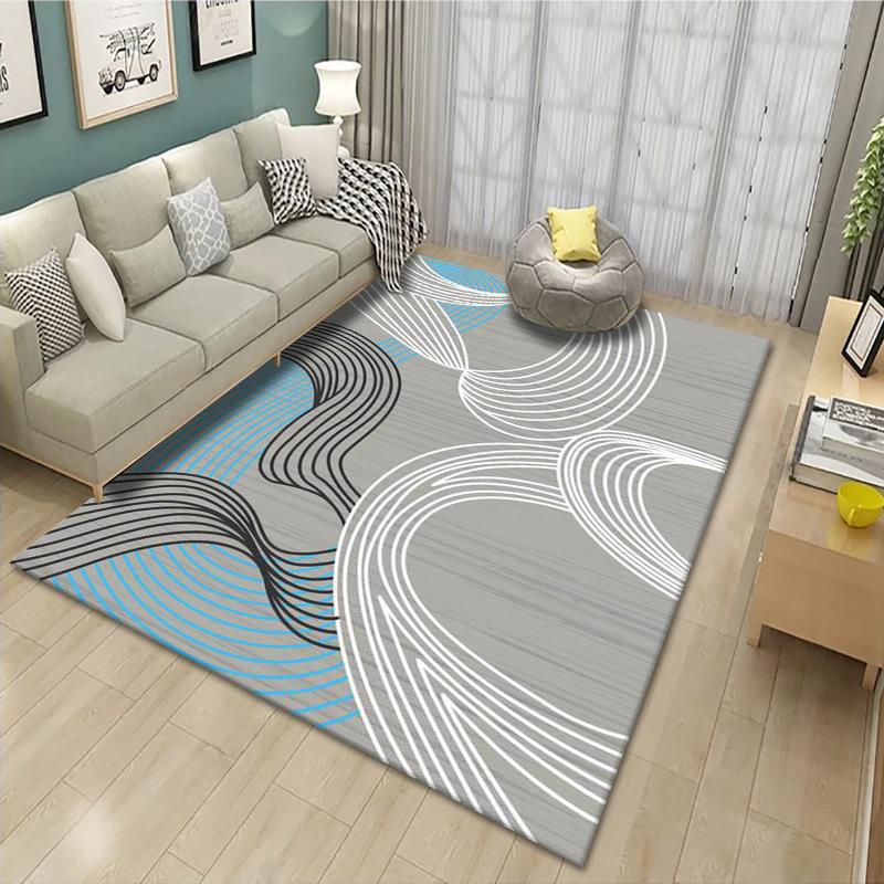 Geometric Patterned Area Rug Bowlift — product view 7