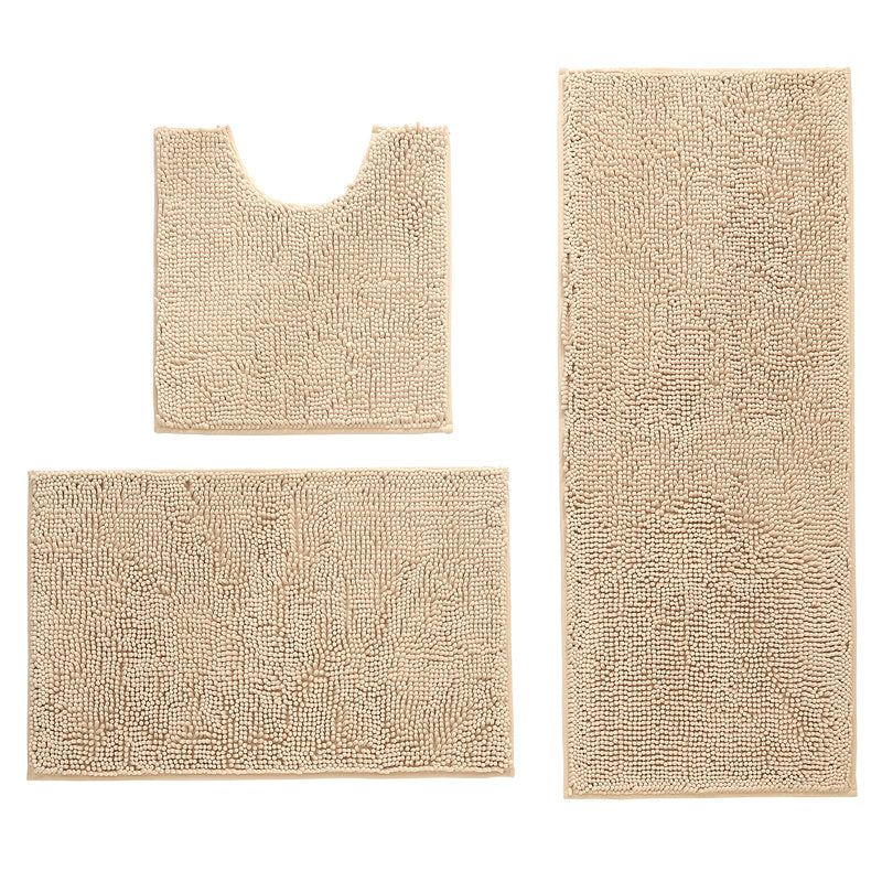 Luxurious Microfiber Bathroom Mat Set Bowlift — product view 4