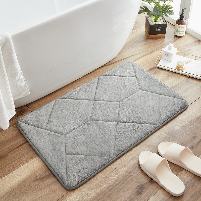 Abstract Pattern Bathroom Rug LoungeYard — product view 3
