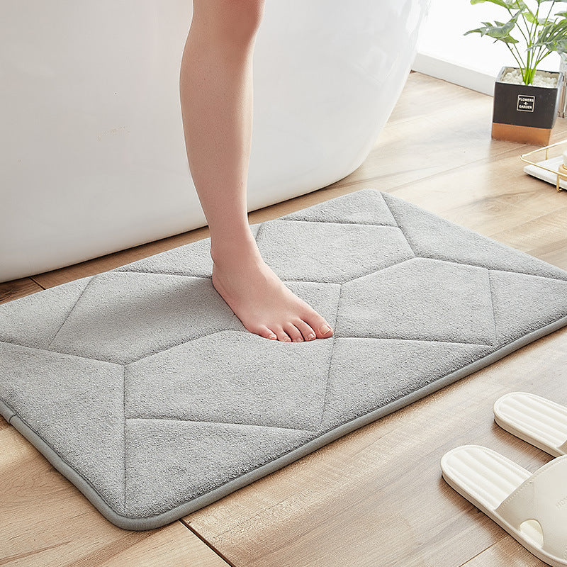 Abstract Pattern Bathroom Rug LoungeYard — product view 2
