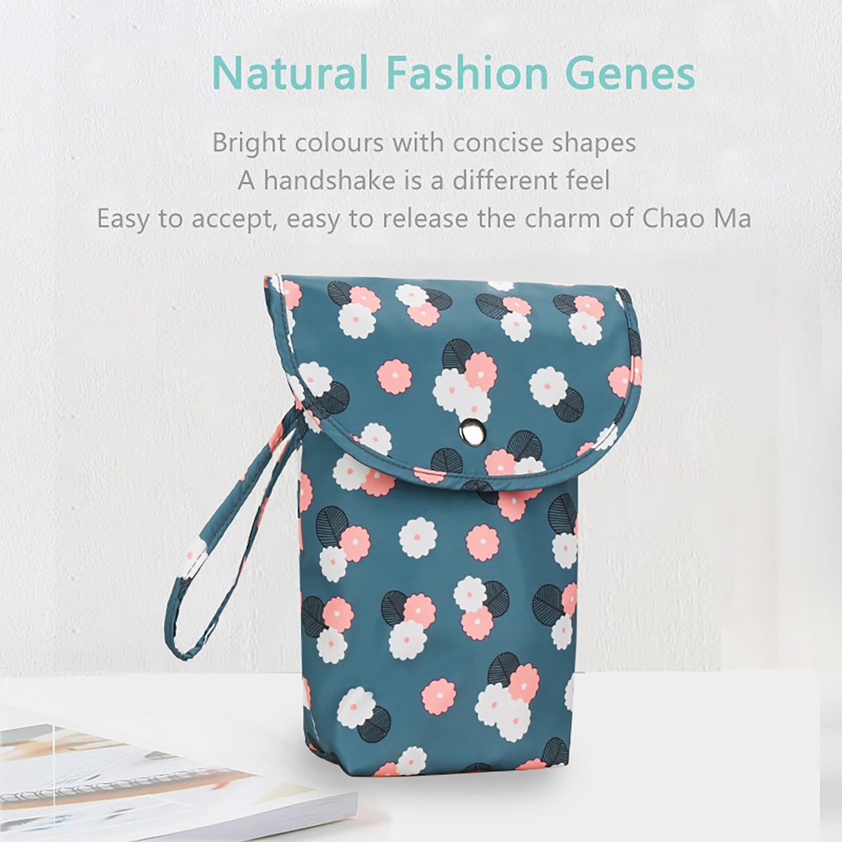 Insulated beverage carrier bag with stylish lemon pattern LoungeYard — product view 4