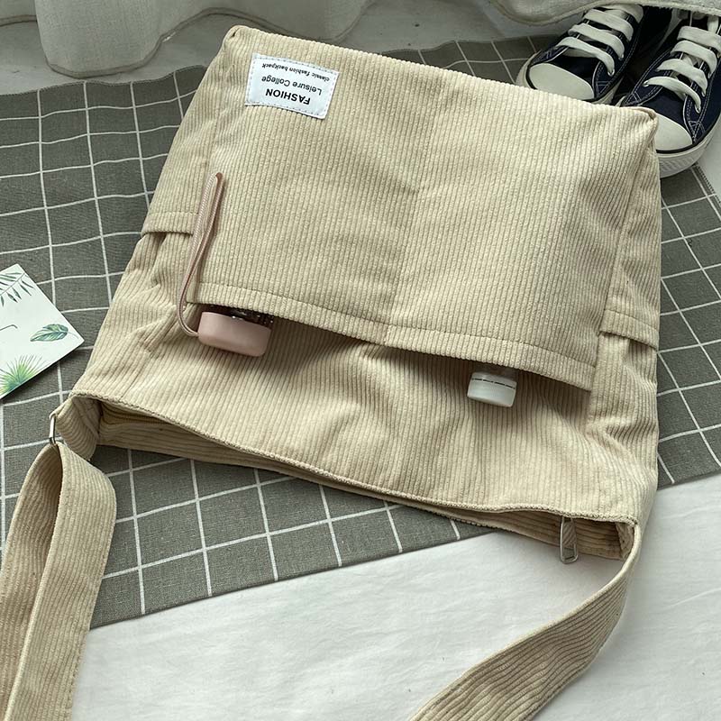 LoungeYard | Cord Crossbody Bag – Stylish & Durable Canvas Shoulder Bag for Everyday Use — product view 6