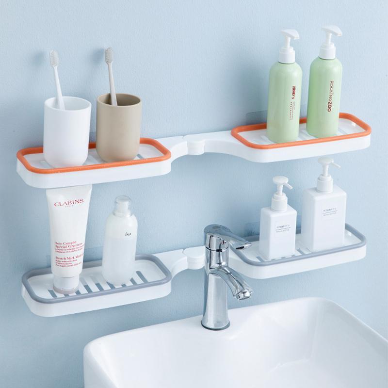Rotating Bathroom Corner Shelf with Tool-Free Installation and 7 kg Capacity — product view 2