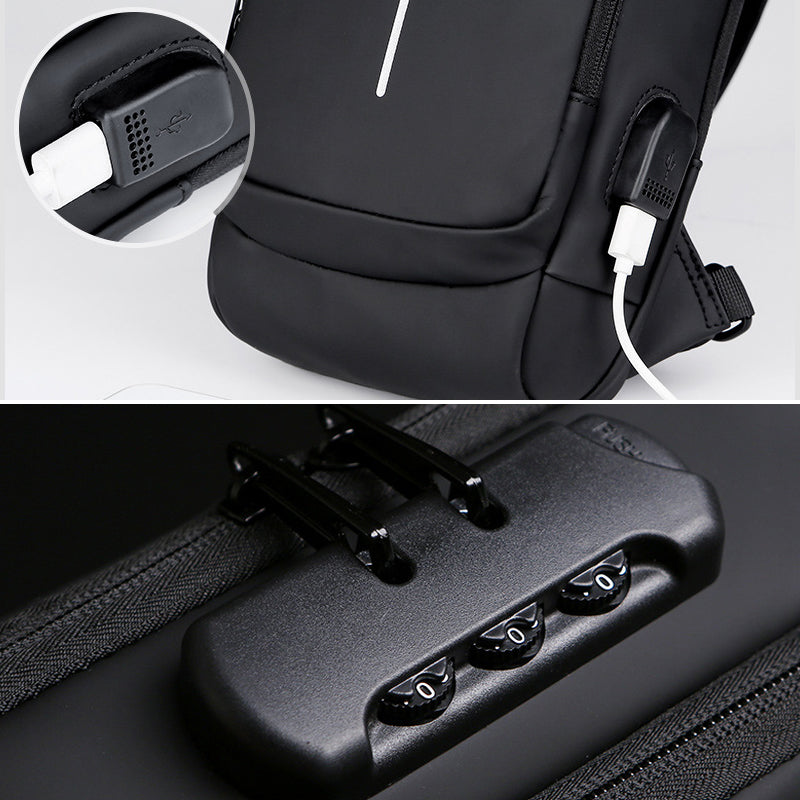 LoungeYard | Theft-proof shoulder bag with USB charging port — product view 2