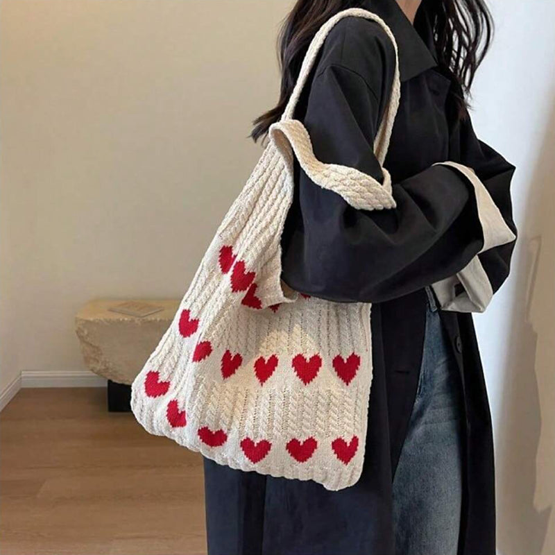 LoungeYard | Knit Love Tote Bag — product view 4