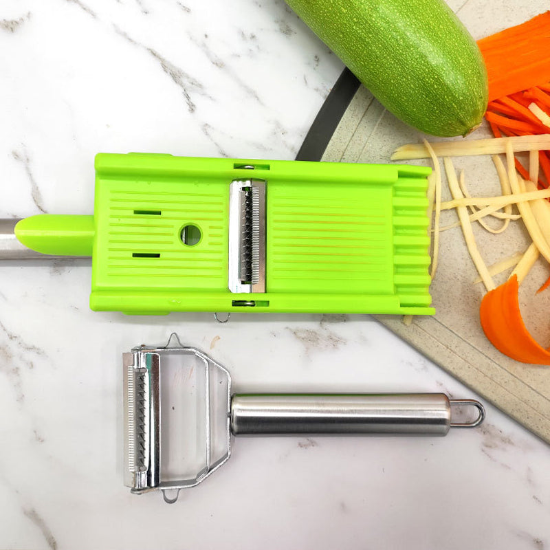 2-in-1 Vegetable Shredder & Slicer, Multi Double Knife Peeler | LoungeYard — product view 6