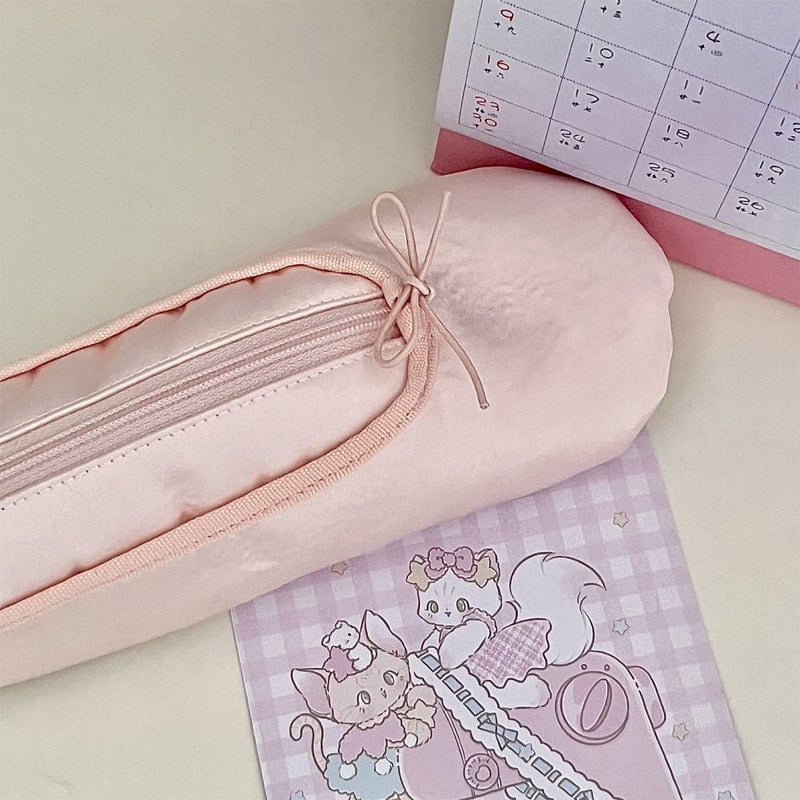 Personalized Pink Ballet Shoe Style Makeup Bag | LoungeYard — product view 5
