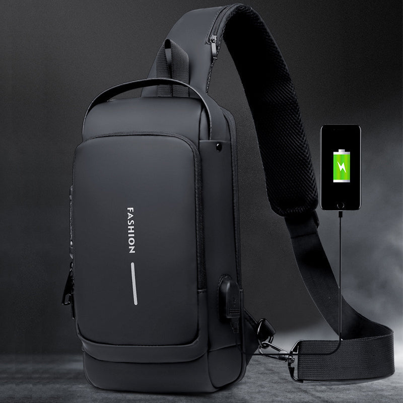 LoungeYard | USB Charging Sport Sling Anti-Theft Shoulder Bag — product view 5