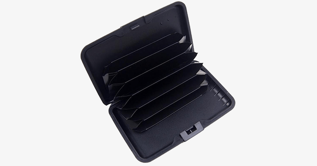 LoungeYard | Foldable Unisex RFID-blocking Wallet - Made of Aluminum - Snap Closure - Expandable Compartments - Secure Your Credit Cards — product view 1