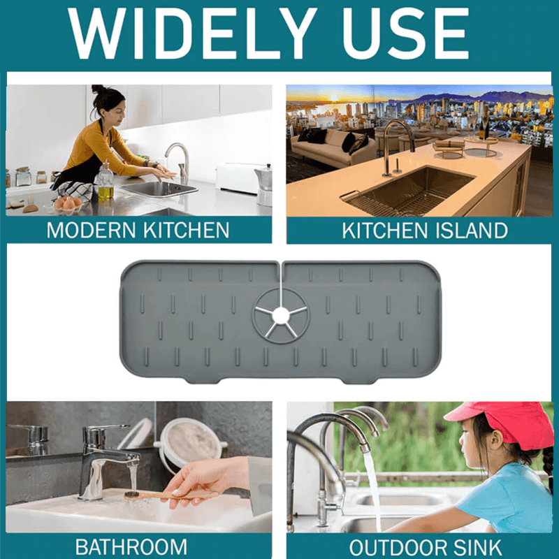 LoungeYard | Silicone Faucet Handle Drip Catcher Tray — product view 4