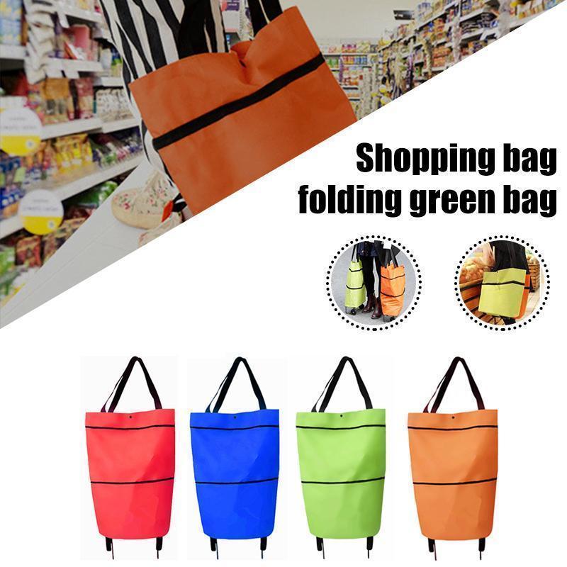 LoungeYard | 2 In 1 Folding Shopping Cart Tote Bag — product view 2