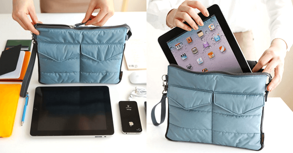 LoungeYard | Slim Bag-in-Bag - Made of polyester - Portable & small - Multiple zippered pockets - Easily fits in your suitcase — product view 2