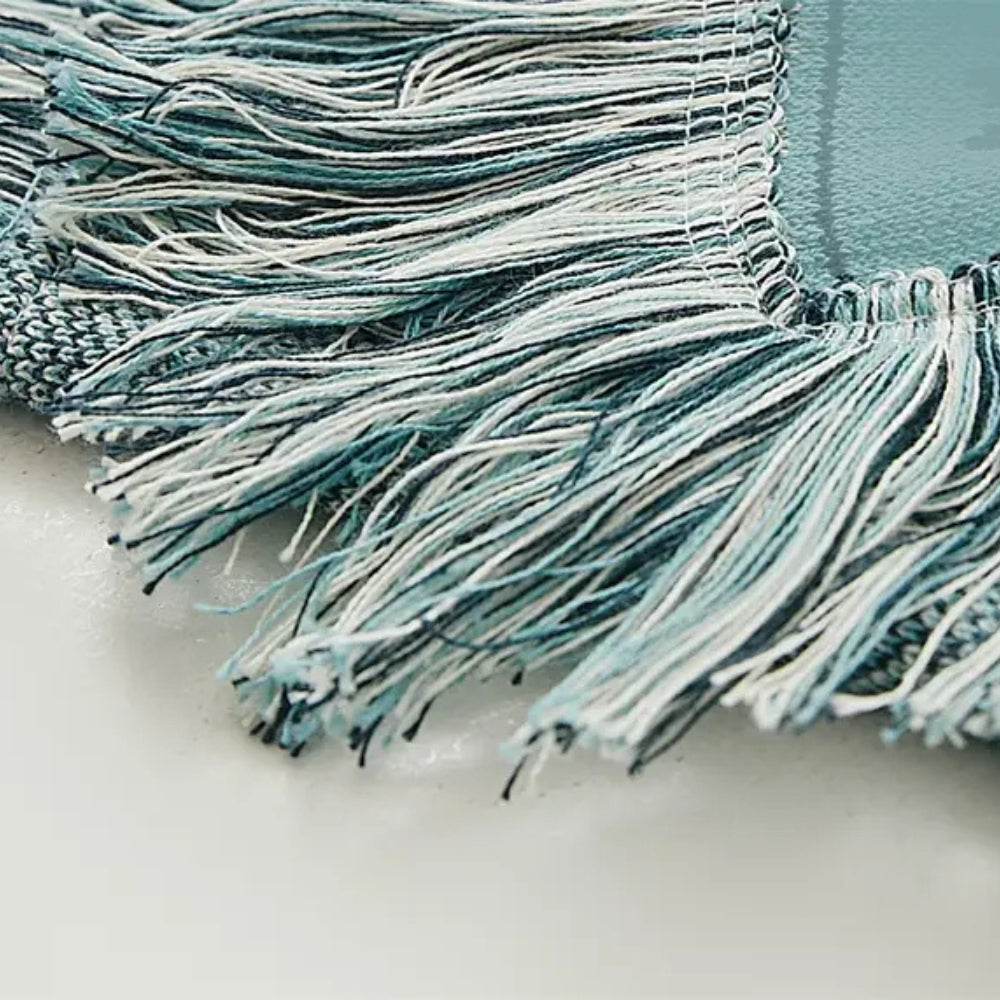LoungeYard | Azura Boho Geometric Knit Blanket — product view 3
