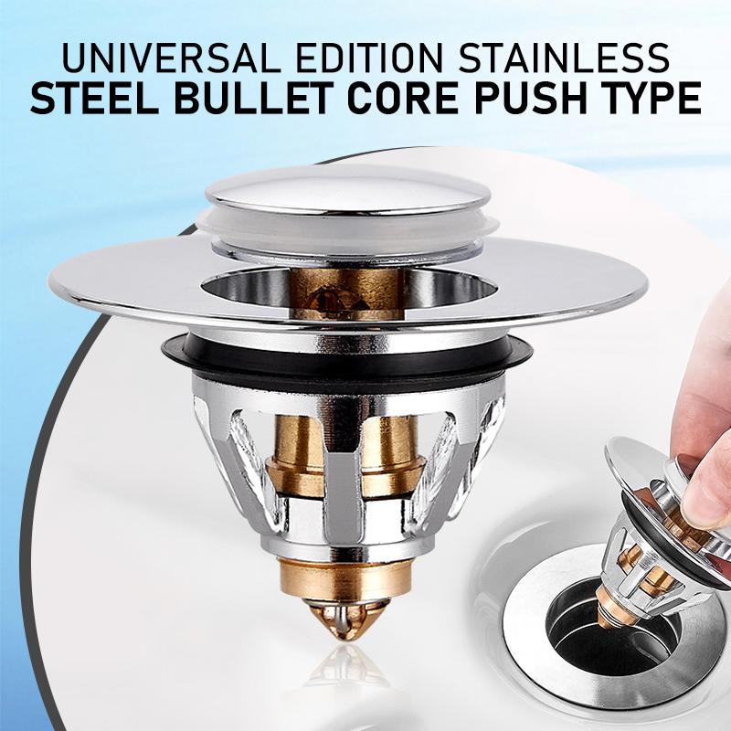 LoungeYard | Universal Stainless Steel Pop-up Drain Filter — product view 1