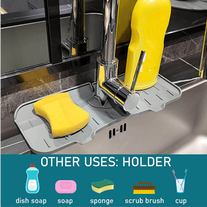 LoungeYard | Silicone Faucet Handle Drip Catcher Tray — product view 3
