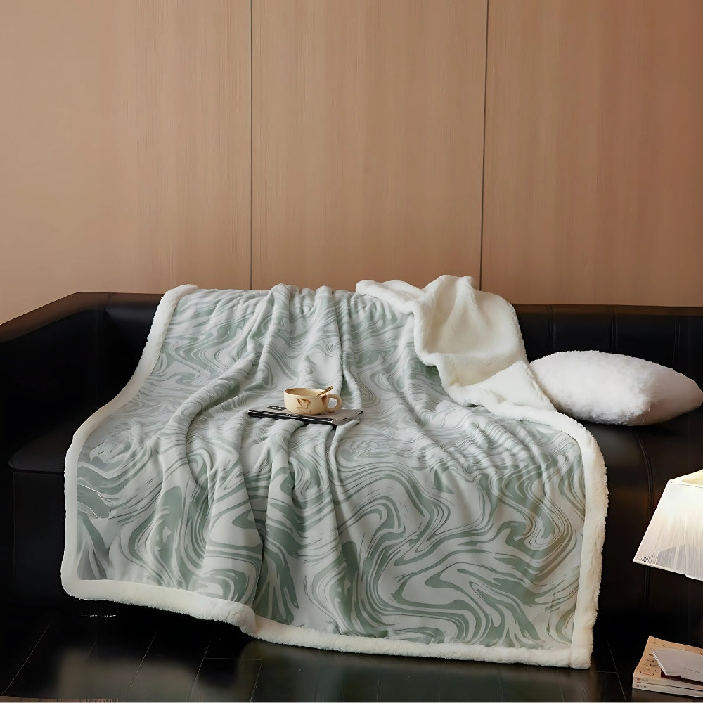 LoungeYard | Marble Swirl Snuggle Blanket — product view 7