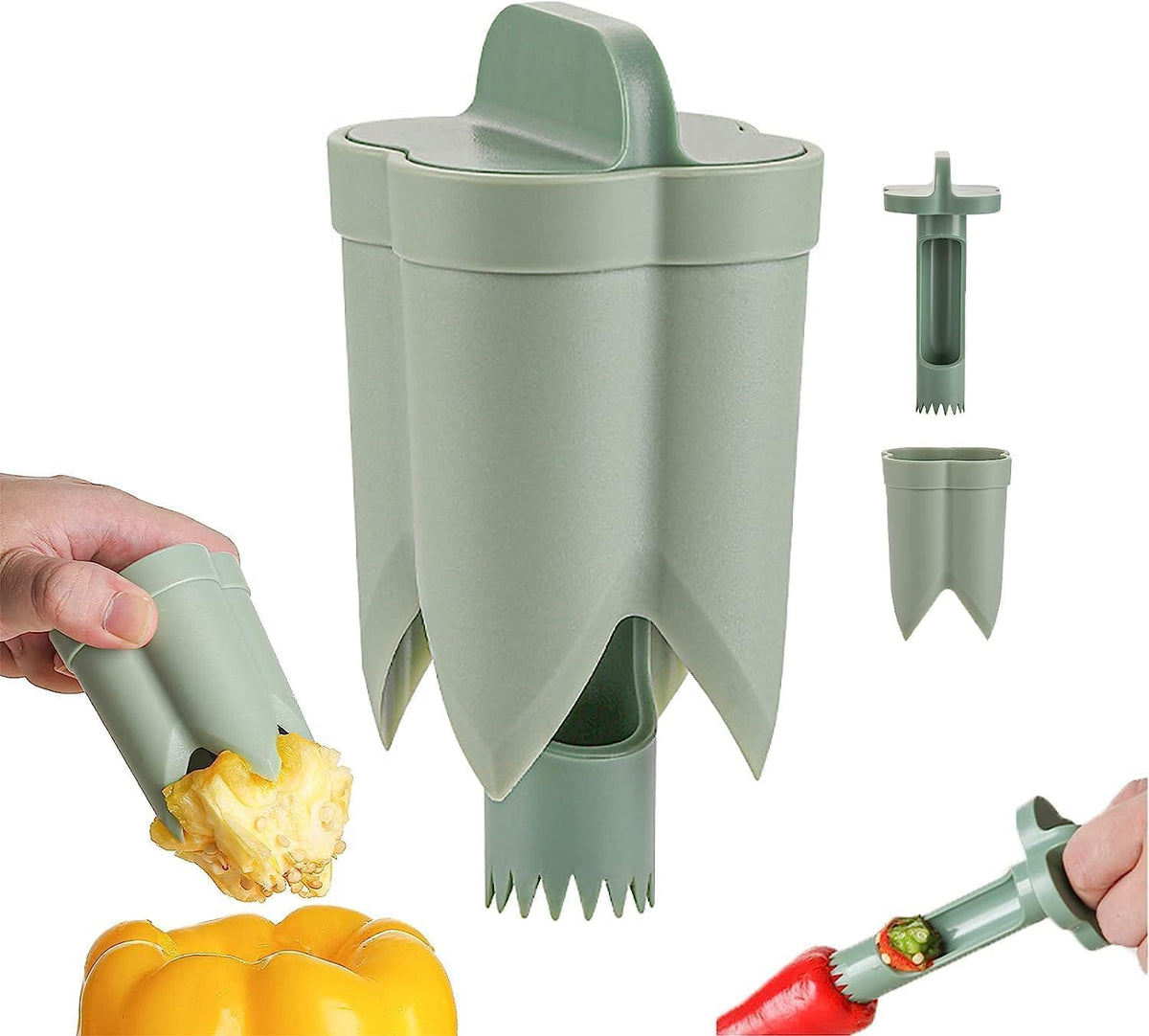 2-In-1 Fruit Pepper Corer | LoungeYard — product view 1