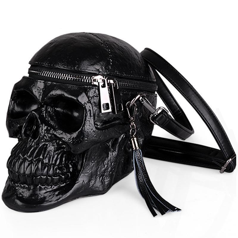 LoungeYard | Skeleton Head Black Skull Bag — product view 1