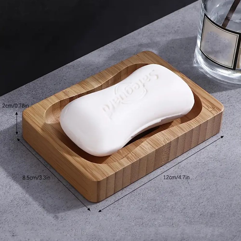 LoungeYard | Natural Wooden Soap Dish — product view 4