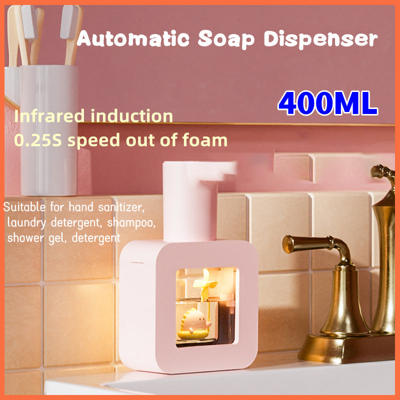 LoungeYard | Cute Pet Transparent Automatic Soap Dispenser — product view 7