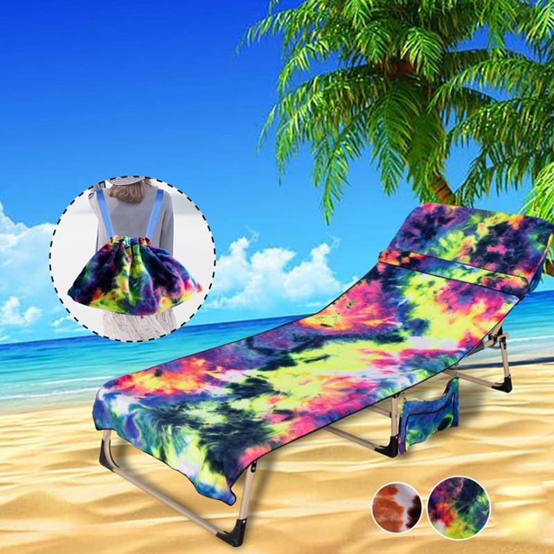 Microfiber deck chair cover for the beach | LoungeYard — product view 1