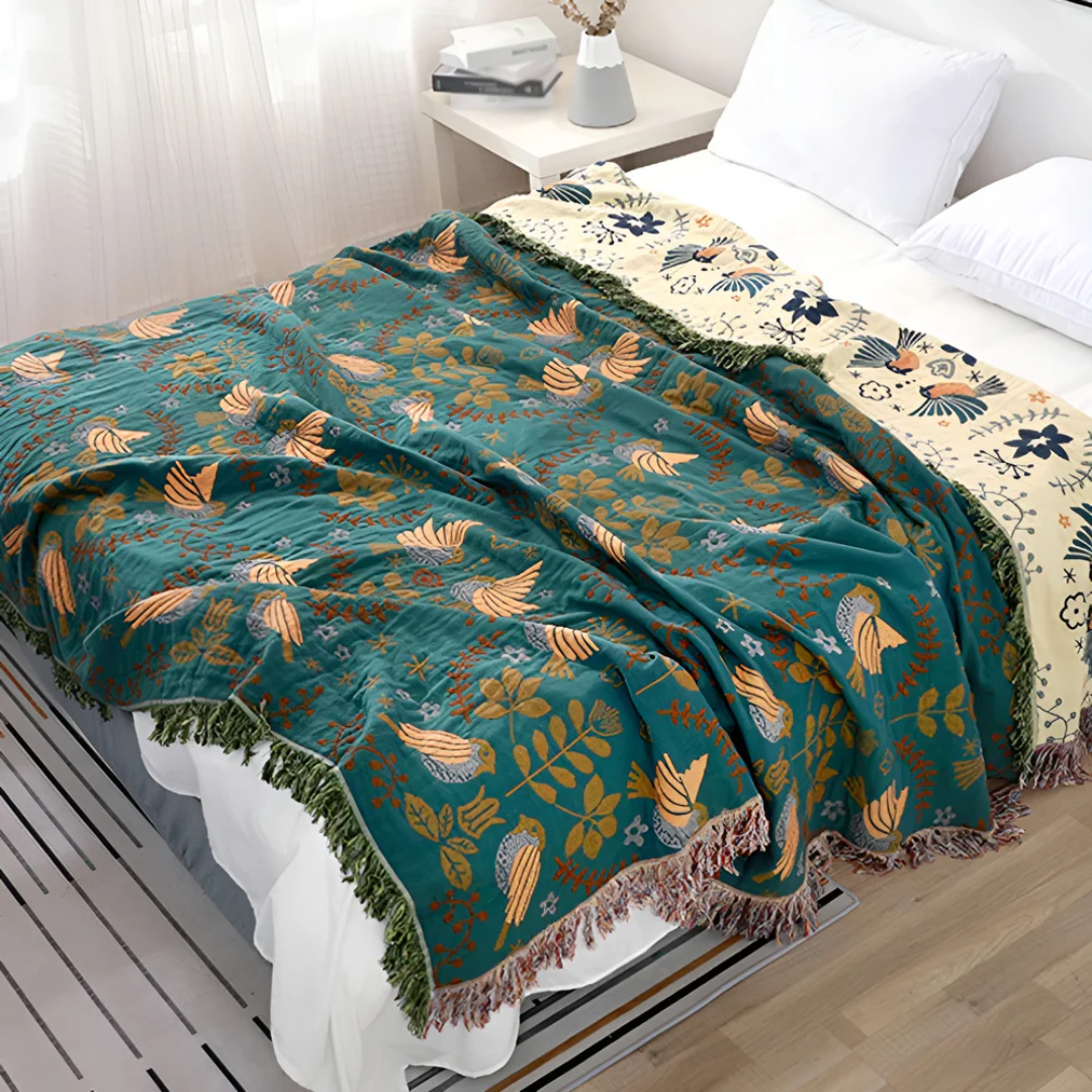 LoungeYard | Warm Embroidered Blanket — product view 1