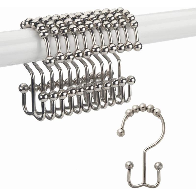 LoungeYard | Stainless Steel Shower Curtain Hooks — product view 1