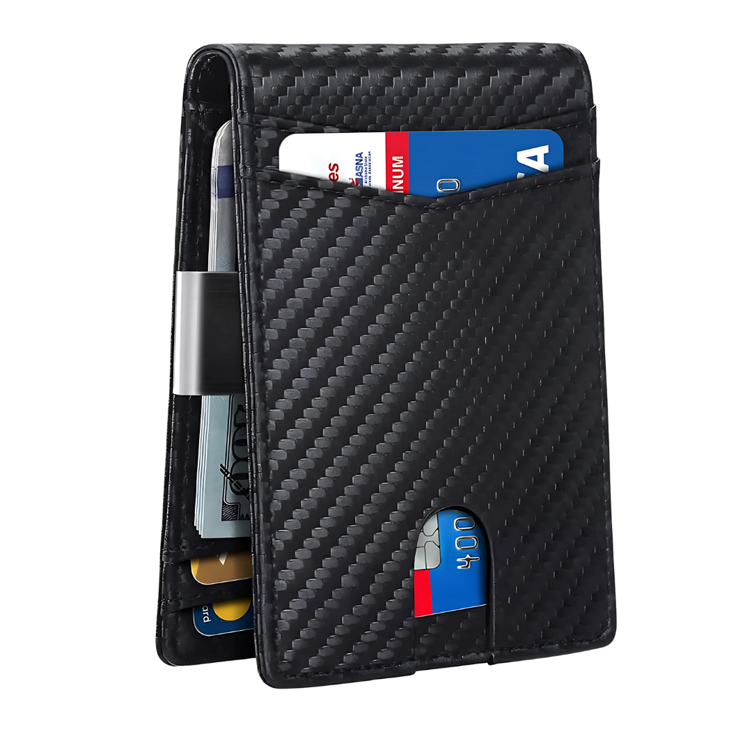 LoungeYard | SafeSlim RFID Leather Men's Wallet – Compact, Thin & Safe — product view 1
