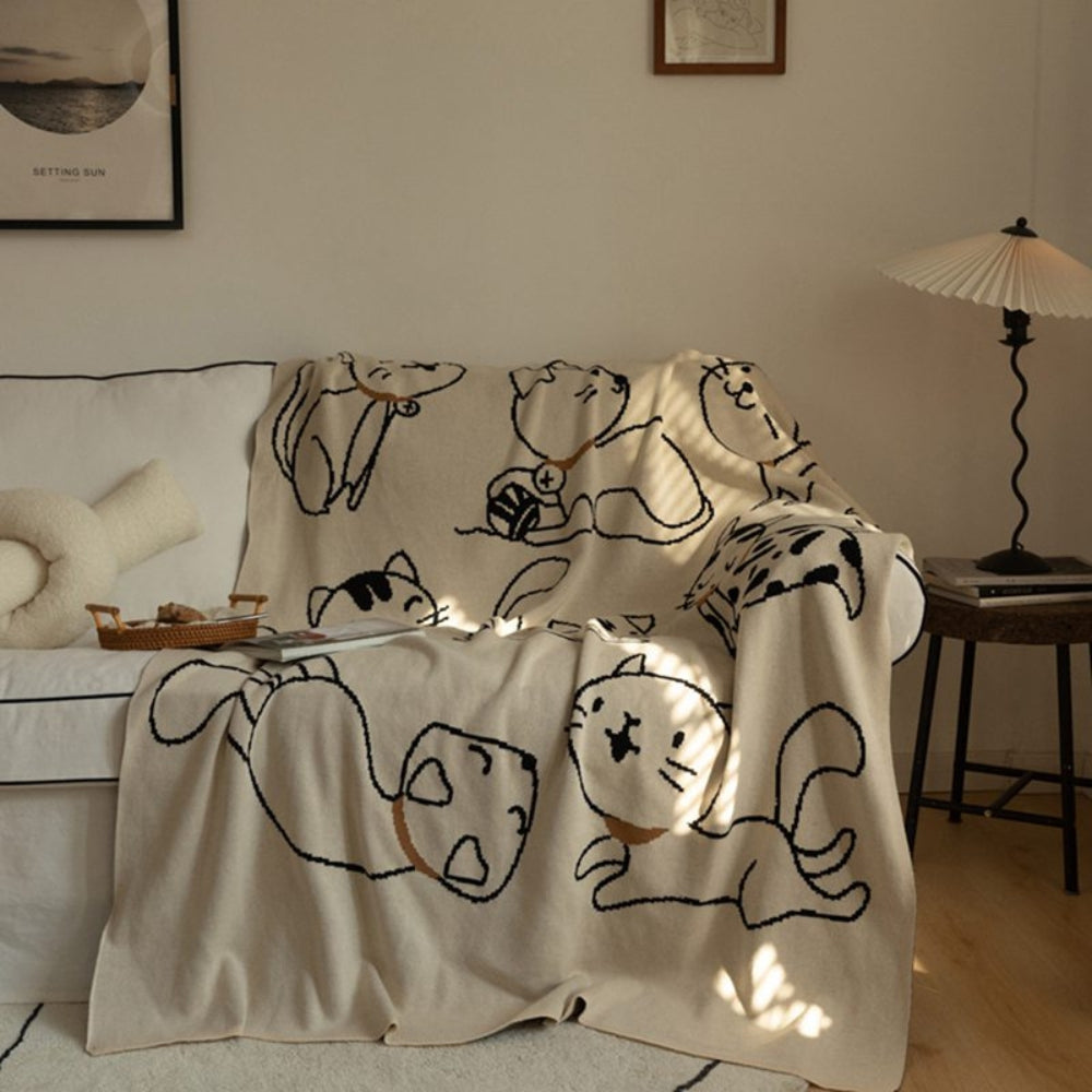 LoungeYard | Purrsoft Cotton Nap Blanket — product view 2