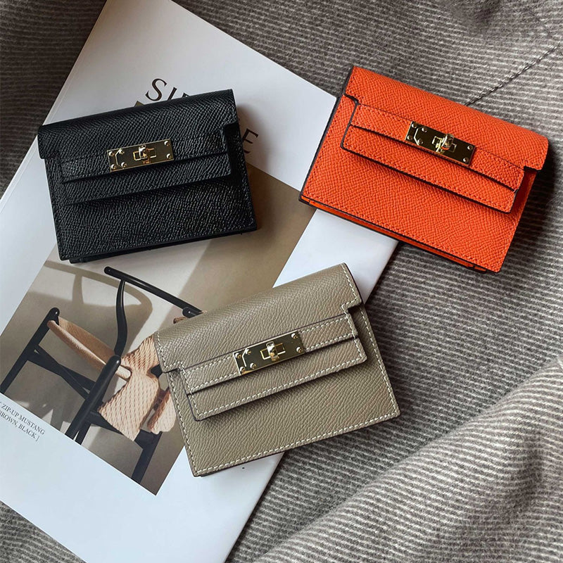 LoungeYard | Minimalist PU Leather Zipper Card Holder — product view 3