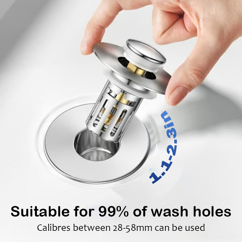 LoungeYard | 2-in-1 Bathroom Pop-Up Sink Stopper — product view 2