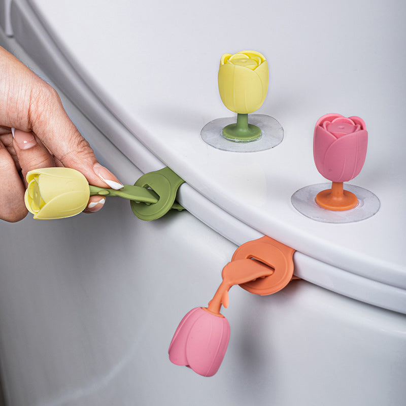 Soft Silicone Toilet Seat Lifter | LoungeYard — product view 3