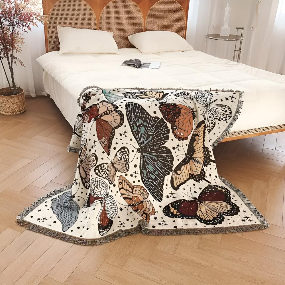 LoungeYard | Butterfly Garden Blanket — product view 1