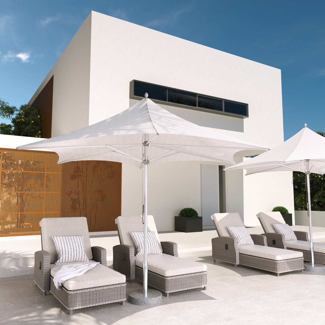 LOUNGE YARD 11 FT Sunshade Umbrella with Pulley Lift for Poolside Backyard Beach — product view 1