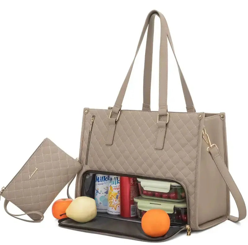 LoungeYard | 2-in-1 Insulated Bag with Laptop Compartment – Stylish & Practical for Work and Everyday Life — product view 6