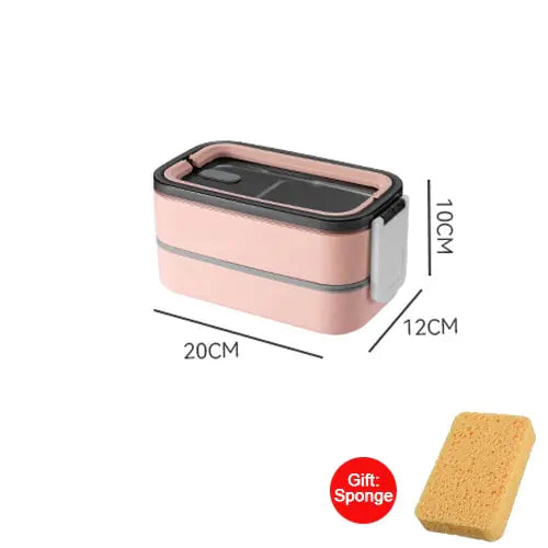 LoungeYard | 2-Tier Stainless Steel Bento Lunchbox - MealMate — product view 7