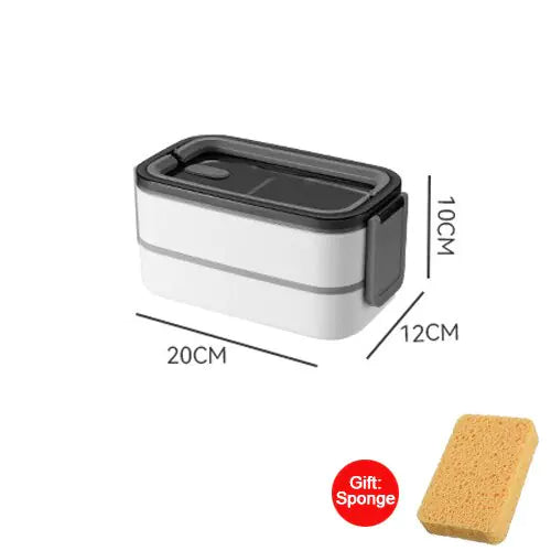 LoungeYard | 2-Tier Stainless Steel Bento Lunchbox - MealMate — product view 1