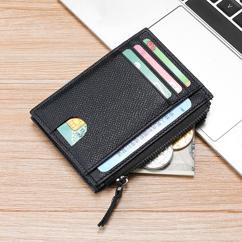Textured Leather Card Holder — product view 7