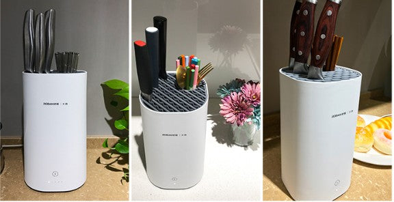 LoungeYard | Automatic Intelligent Disinfection Drying Knife Holder with UV Disinfection, High-Temperature Drying, Large Capacity, Washable Module & Energy Saving — product view 5
