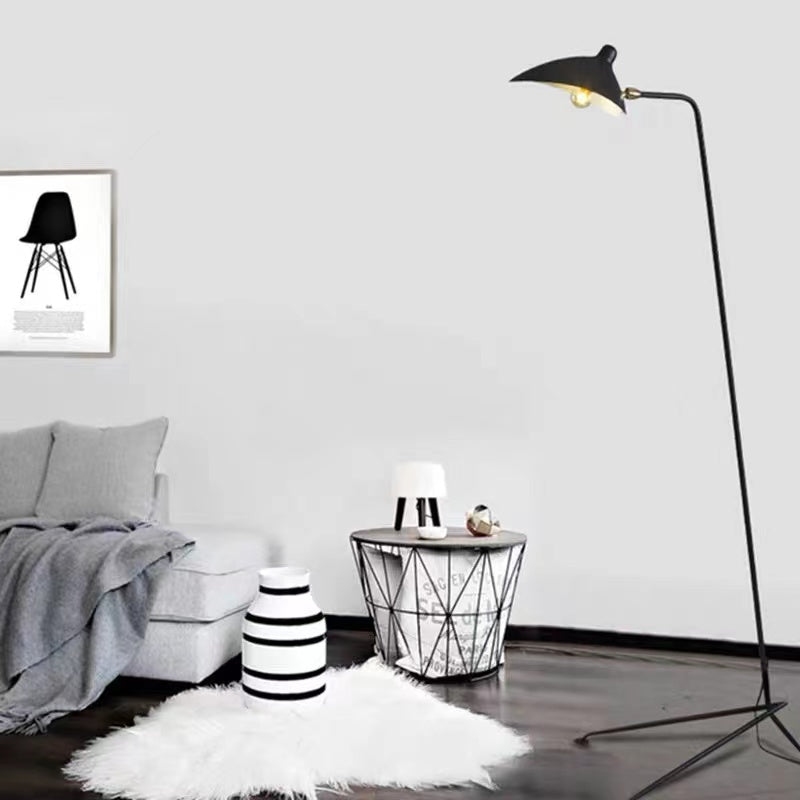 Schmitt Industrial Floor Lamp, 1/3 Heads — product view 1