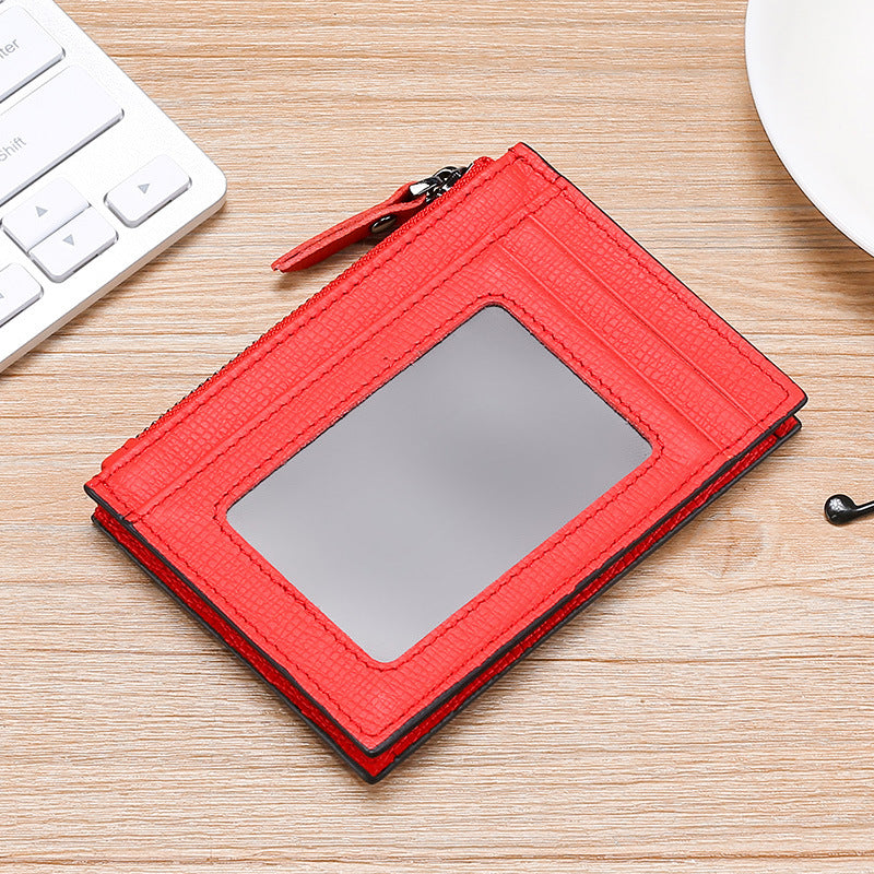 Textured Leather Card Holder — product view 5