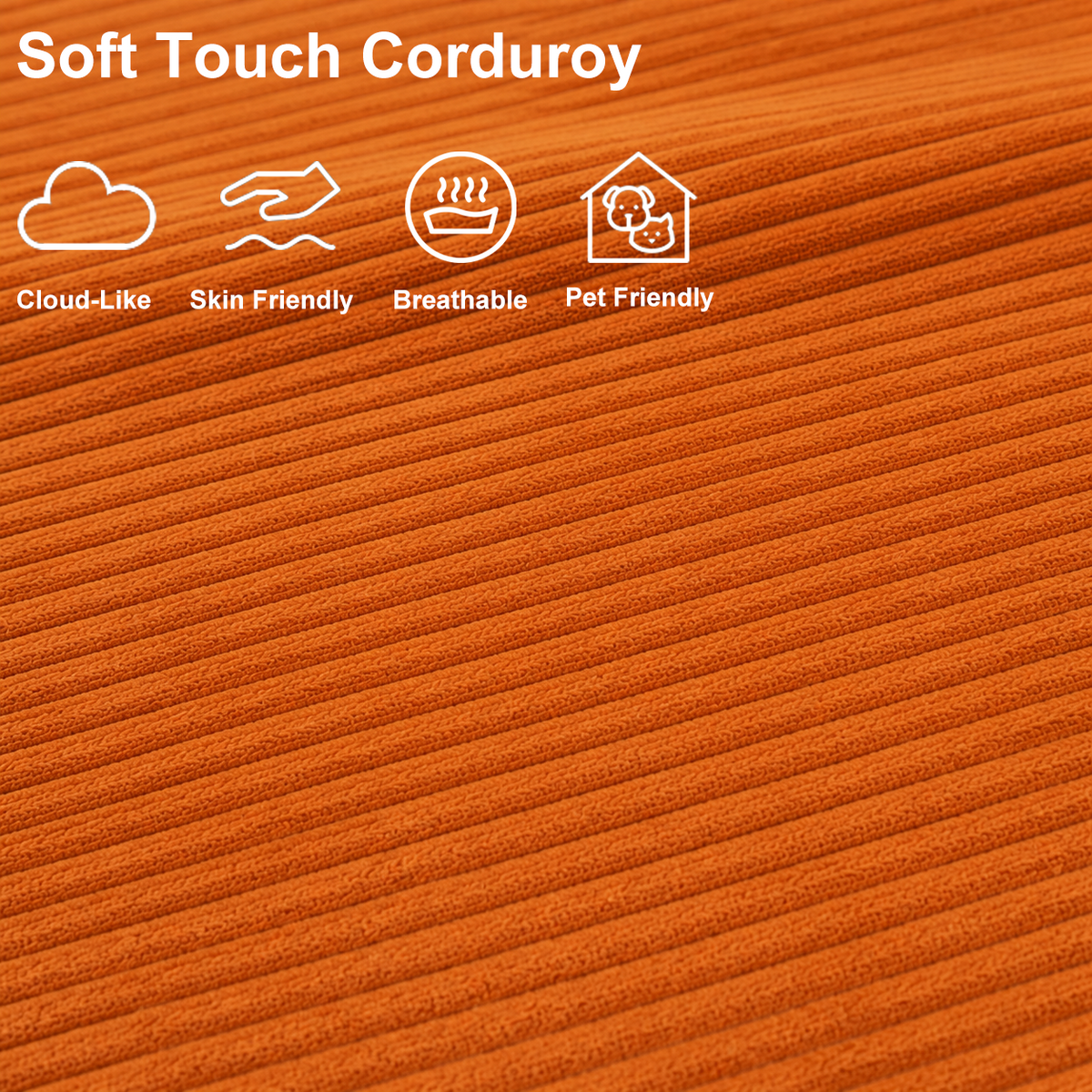 Milo Corduroy Sleeper Sofa — product view 4