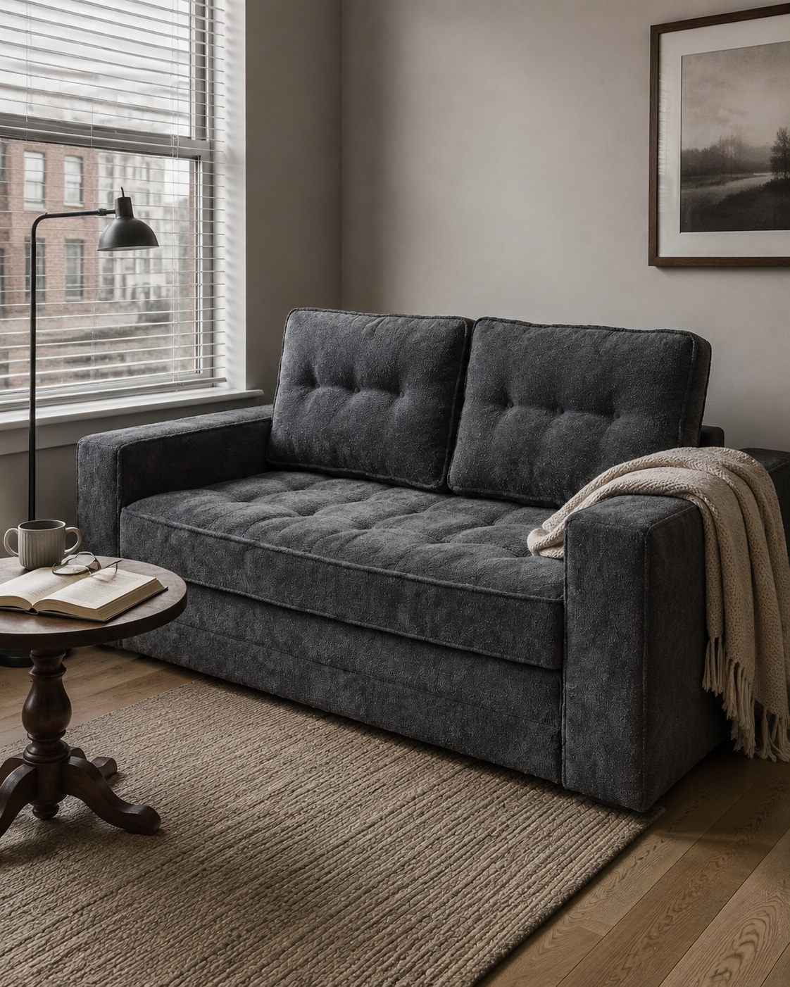 Milo Plush Sleeper Loveseat — product view 3