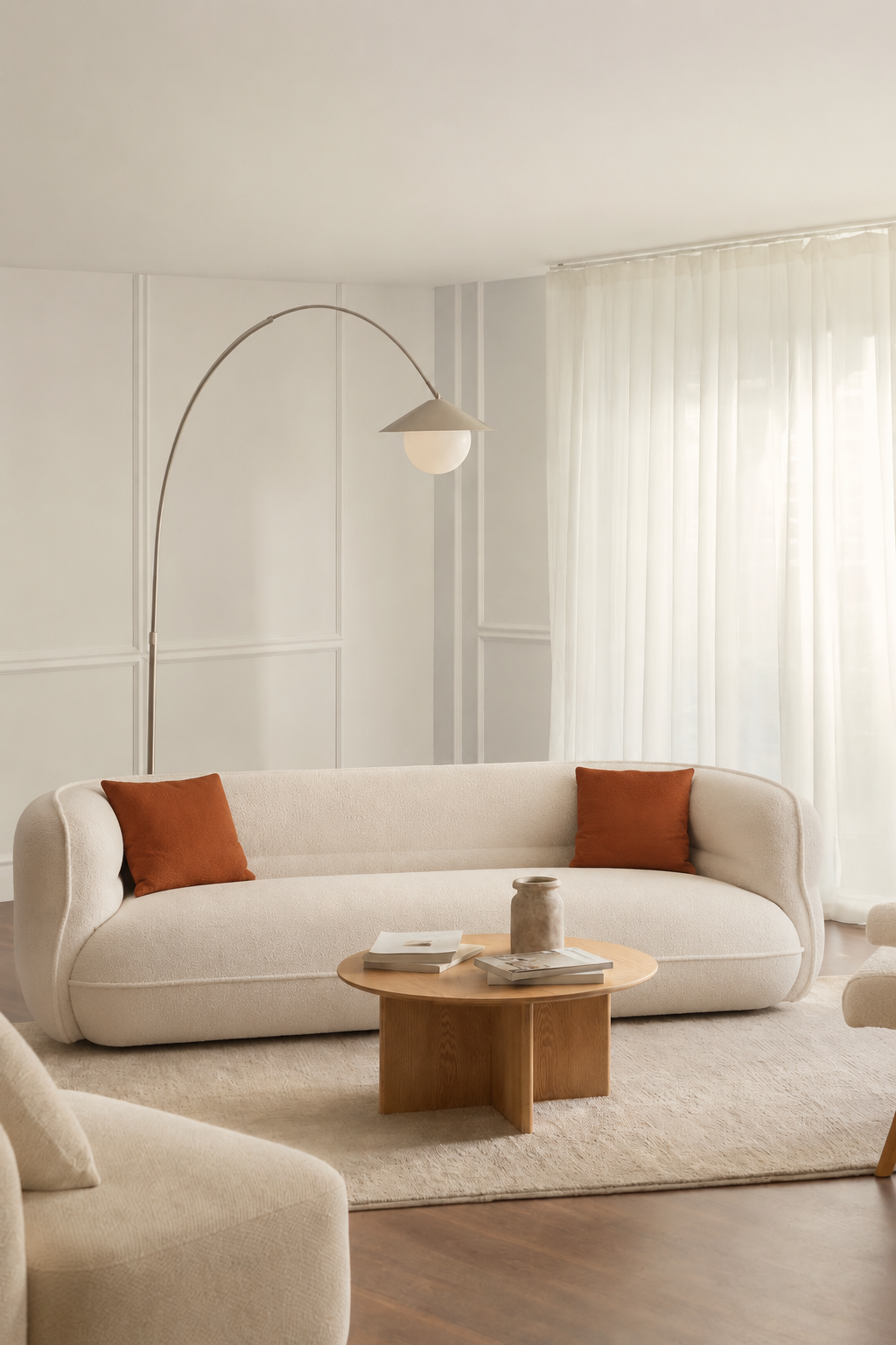 Lune Bouclé Crescent Sofa — product view 2