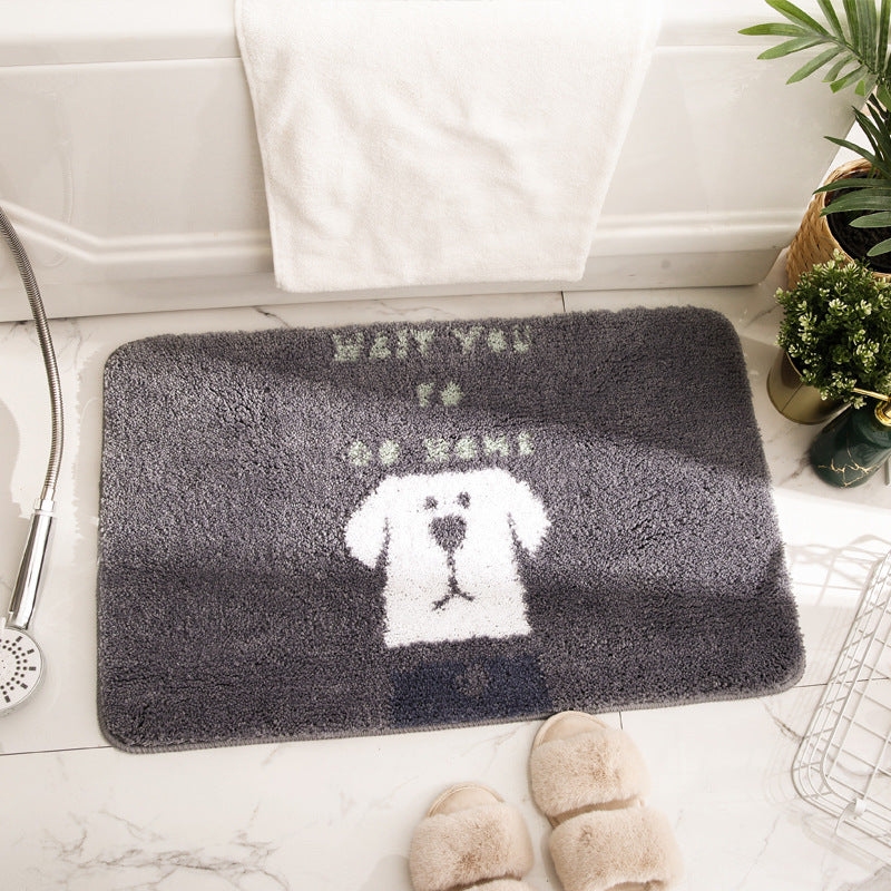 Cute Dog Print Bath Mat — product view 4