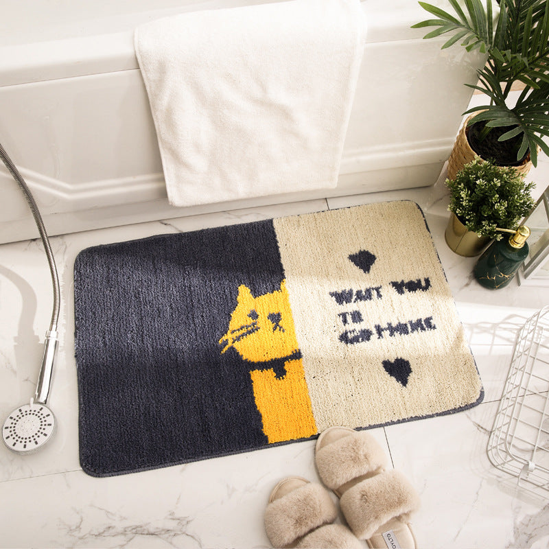Cute Dog Print Bath Mat — product view 2