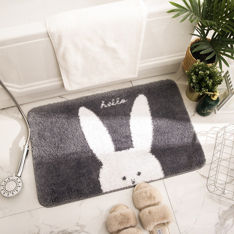Cute Dog Print Bath Mat — product view 1