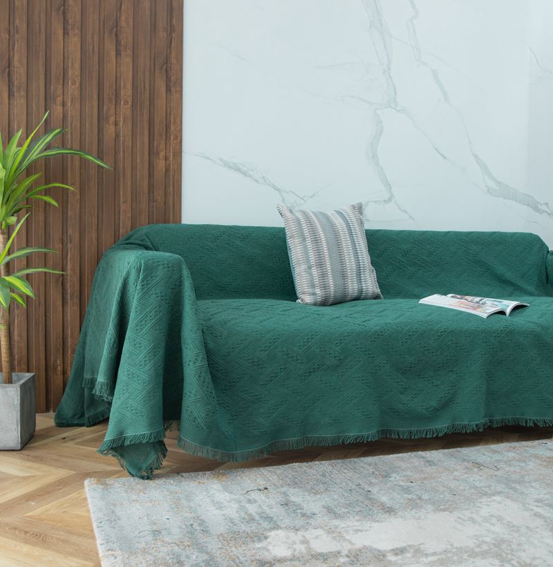 Stylish Textured Sofa Blanket — product view 1