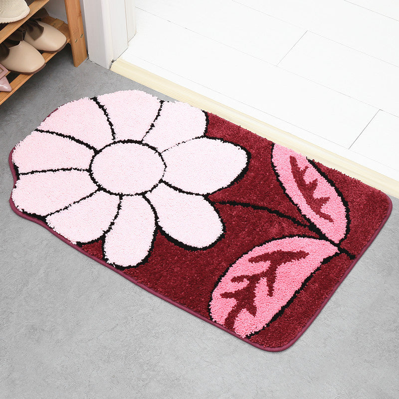 Floral Patterned Bath Mat LoungeYard — product view 2